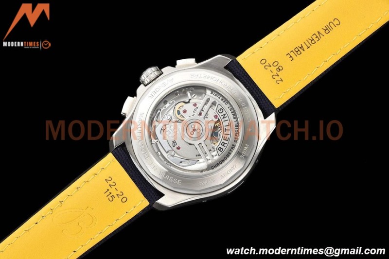 Breitling - Avenger B01 Chrono 44mm SS/NY Blu/Stk BLSF A7750 MOD