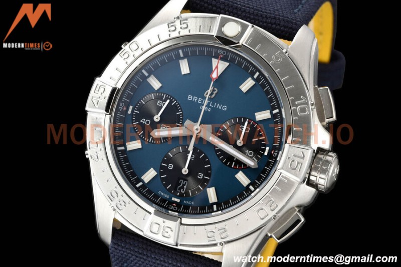 Breitling - Avenger B01 Chrono 44mm SS/NY Blu/Stk BLSF A7750 MOD