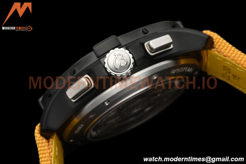 Breitling - Avenger B01 Chrono 44mm Night Mission DLC/NY Yellow/Num BLSF A7750 MOD