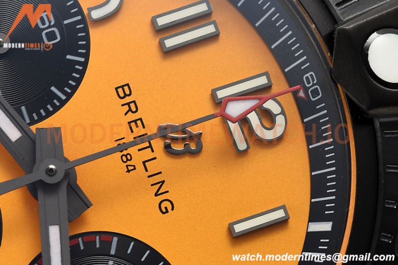 Breitling - Avenger B01 Chrono 44mm Night Mission DLC/NY Yellow/Num BLSF A7750 MOD
