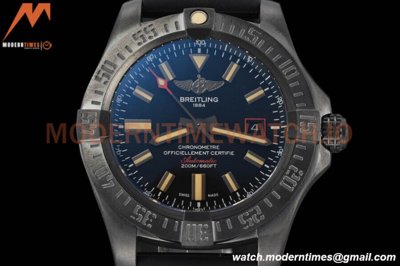 Breitling - Avenger Black Bird 44mm DLC/RU Blk/Stk GDF MY8215