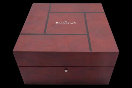 Blancpain - Red Wooden Box Set 1:1 Quality With Booklet and Card
