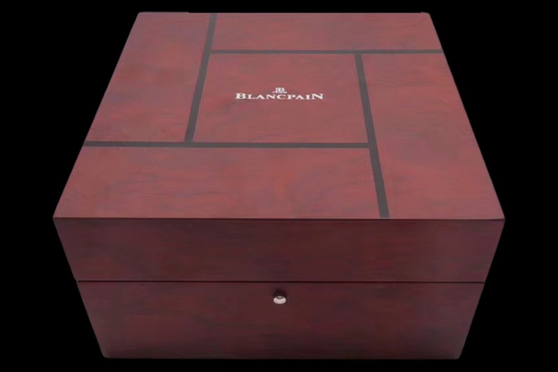 Blancpain - Red Wooden Box Set 1:1 Quality With Booklet and Card