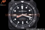 Bell & Ross - BR03-92 Diver Full Lum 42 mm DLC/RU Black BRF A2824