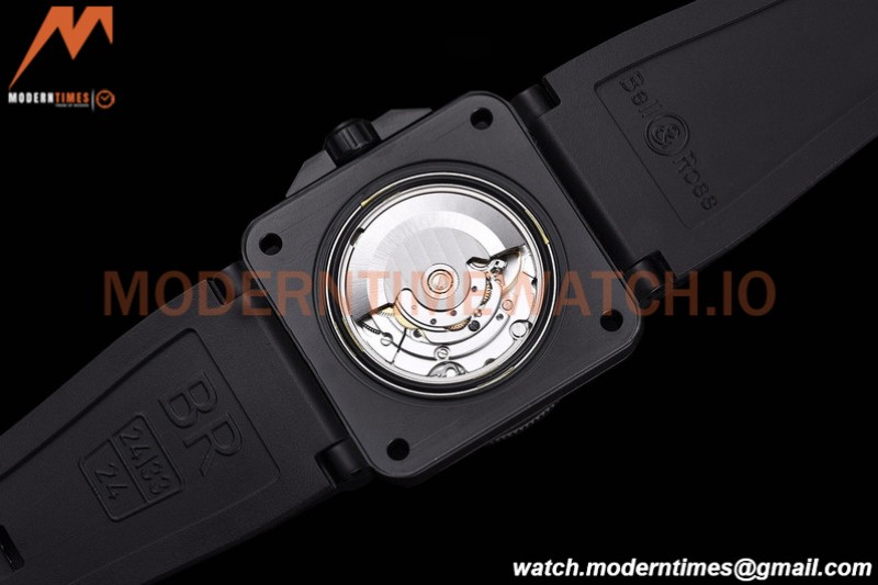 Bell & Ross - BR03-92 Diver Full Lum 42 mm DLC/RU Black BRF A2824
