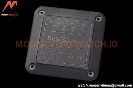 Bell & Ross - BR03-92 Diver Full Lum 42 mm DLC/RU Black BRF A2824
