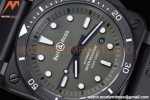 Bell & Ross - BR03-92 Diver Full Lum 42mm DLC/RU Green BRF A2824