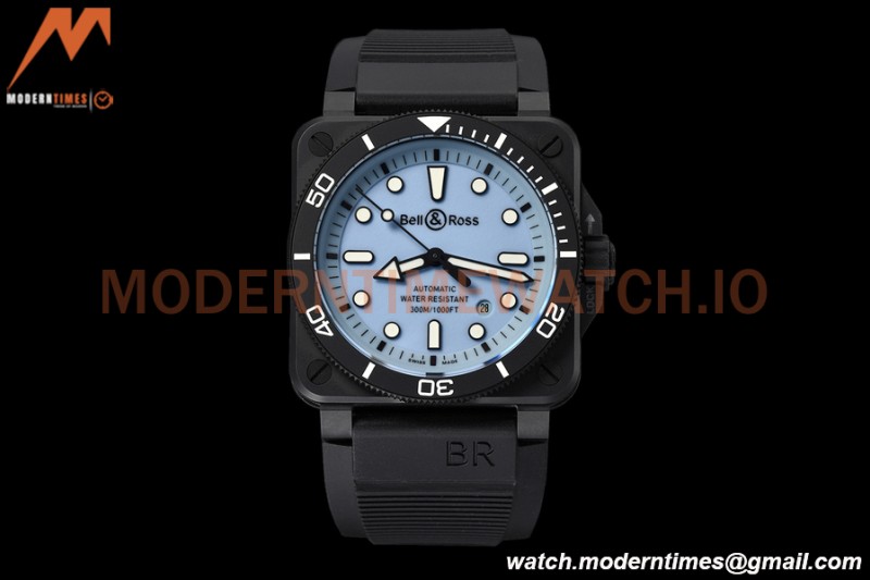 Bell & Ross - BR03-92 Diver Full Lum 42mm Cer/RU Blue M+F A2892