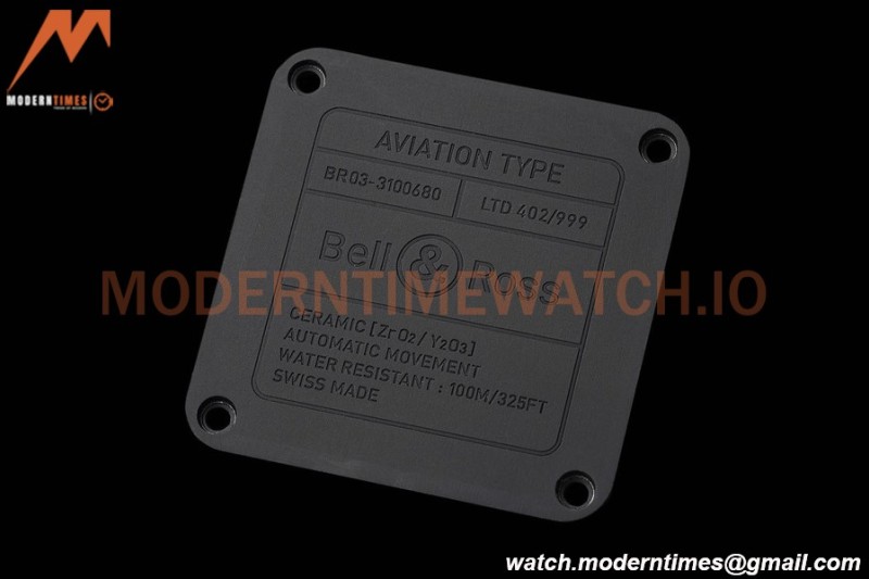 Bell & Ross - BR03-92 41mm Horizon Limited Edition Cer/RU Gyroscopes Dial M+F A2892