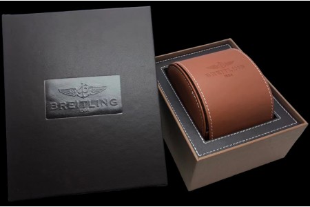 Breitling - Brown Leather Pouch Box Set 1:1 Quality With Booklets and Card