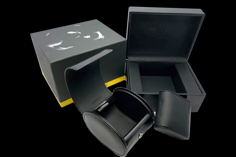 Breitling - High Quality Black Arc Wooden Box Set