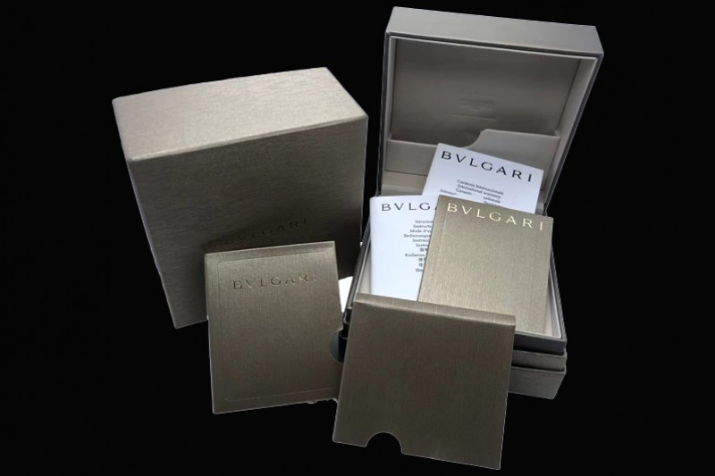 Bvlgari - Leather Box Set 1:1 Quality with Full Set of Booklets and Card