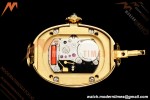 Cartier - Baignoire Ladies 24.6mm YG/YG White Roman Size 16 BLSF Swiss Quartz