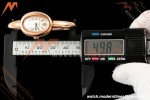 Cartier - Baignoire Ladies 24.6mm RG/RG White Roman Size 15 BLSF Swiss Quartz