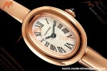 Cartier - Baignoire Ladies 24.6mm RG/RG White Roman Size 15 BLSF Swiss Quartz