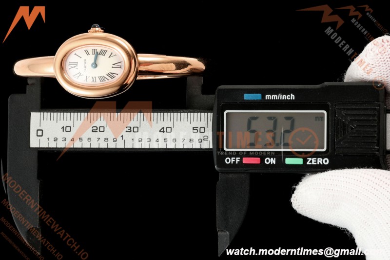 Cartier - Baignoire Ladies 24.6mm RG/RG White Roman Size 16 BLSF Swiss Quartz | 까르띠에 - 베누아르 여성용 24.6mm RG/RG 화이트 로만 사이즈 16 BLSF 스위스 쿼츠