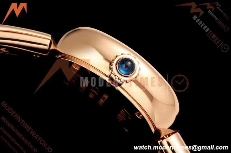 Cartier - Baignoire Ladies 24.6mm RG/RG White Roman Size 17 BLSF Swiss Quartz