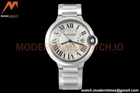 Cartier - Ballon Bleu De Cartier 42mm Automatic SS/SS White V6F V8 A2824