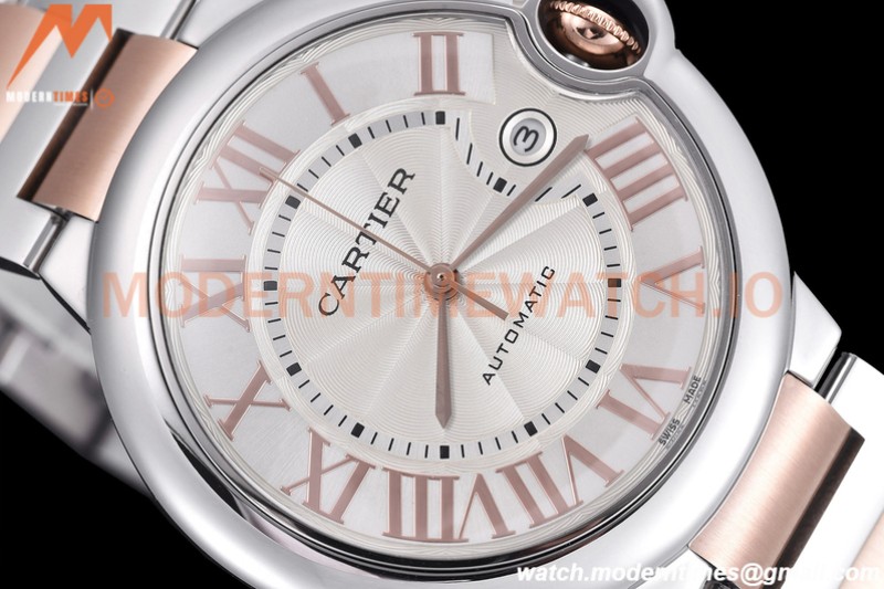 Cartier - Balion Bleu De Cartier 42mm Automatic RG/SS White GDF MY8215