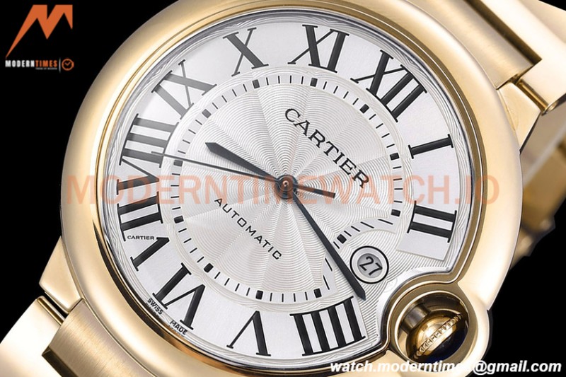 Cartier - Ballon Bleu De Cartier 42mm Automatic YG/YG White GDF MY8215