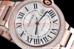 Cartier - Balion Bleu De Cartier 42mm Automatic Diamond RG/RG White GDF MY8215