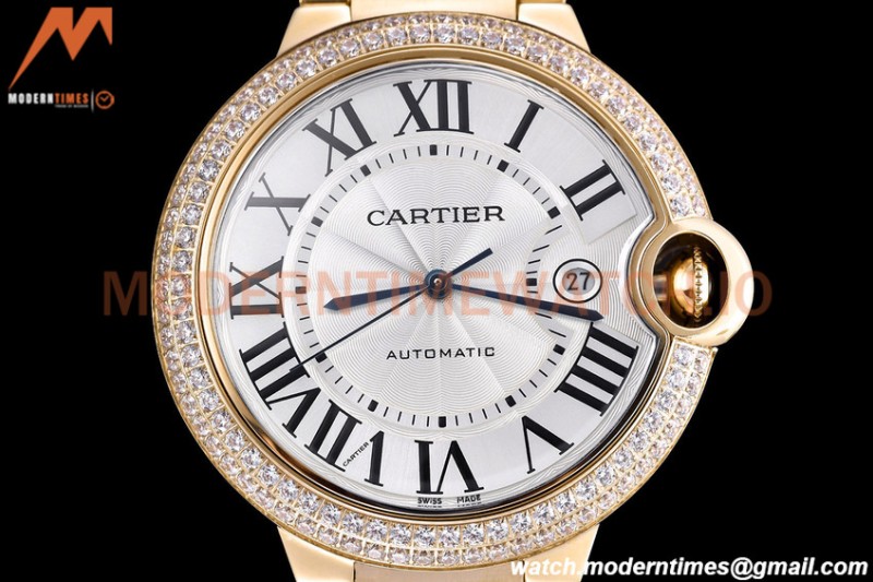 Cartier - Balion Bleu De Cartier 42mm Automatic Diamond YG/YG White GDF MY8215