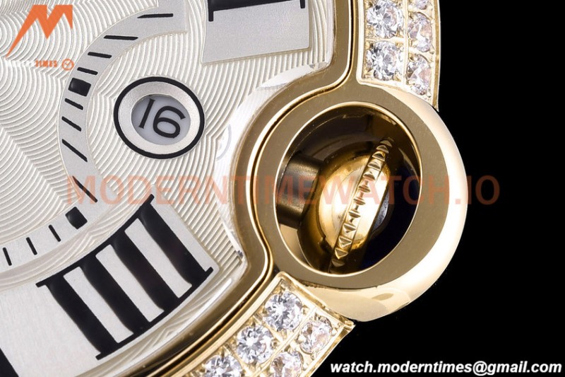 Cartier - Balion Bleu De Cartier 42mm Automatic Diamond YG/YG White GDF MY8215