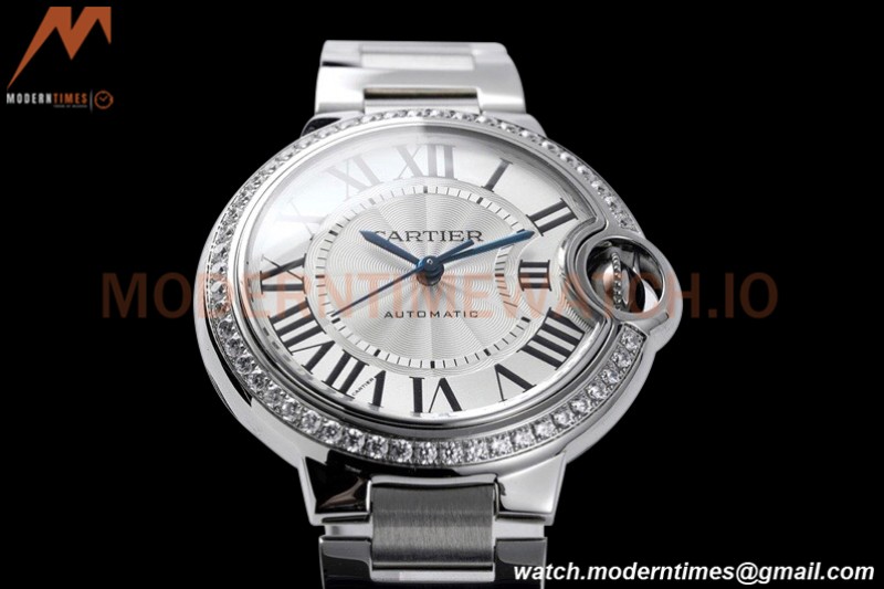 Cartier - Ballon Bleu De Cartier 33mm Automatic SS/SS Dia/Wht AF NH05