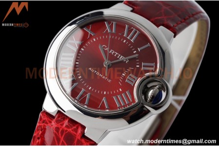 Cartier - Ballon Bleu De Cartier 33mm Automatic SS/LE Red AF NH05
