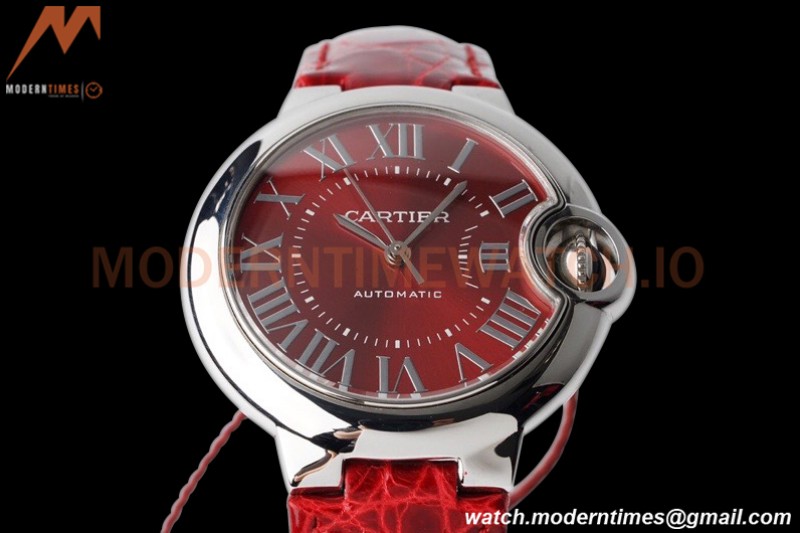 Cartier - Ballon Bleu De Cartier 33mm Automatic SS/LE Red AF NH05