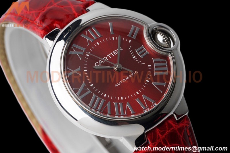 Cartier - Ballon Bleu De Cartier 33mm Automatic SS/LE Red AF NH05