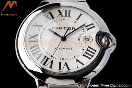 Cartier - Ballon Bleu De Cartier 42mm Automatic SS/SS White AF A2824