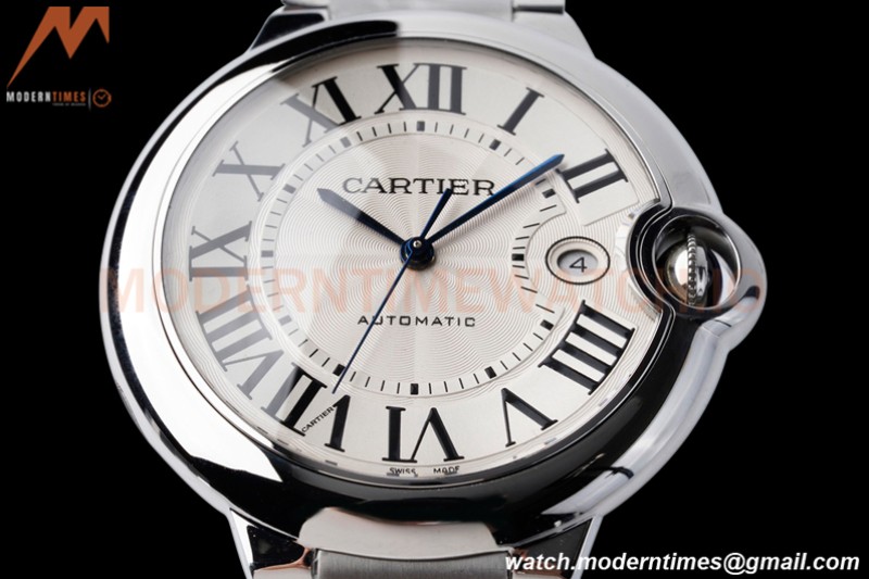 Cartier - Ballon Bleu De Cartier 42mm Automatic SS/SS White AF A2824