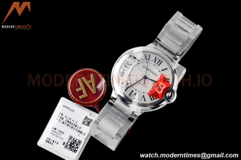 Cartier - Ballon Bleu De Cartier 42mm Automatic SS/SS White AF A2824