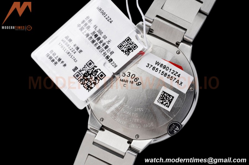 Cartier - Ballon Bleu De Cartier 42mm Automatic SS/SS White AF A2824