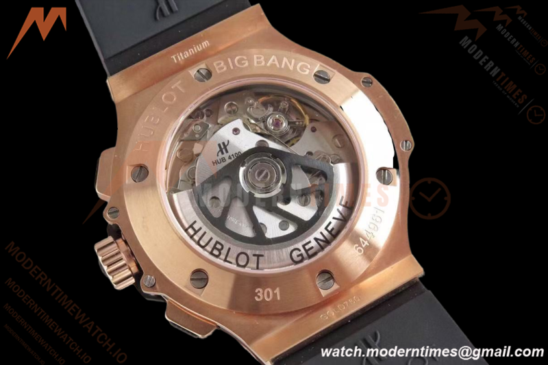 Hublot - Big Bang Chrono 44mm Cermic RG/RU Blk/Num Carbon Fiber Dial HBF A4100