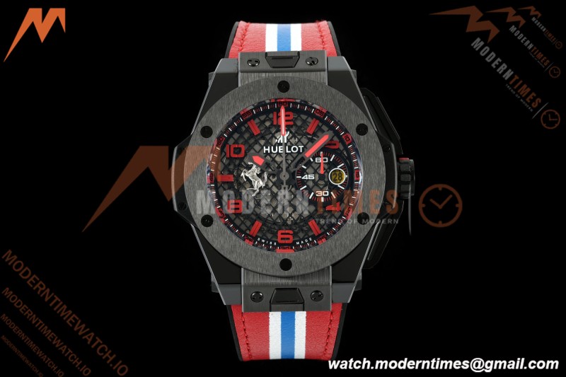 Hublot - Big Bang Ferrari Speciale 45.5mm Ceramic TI/RU Blk/Num Skeleton Dial HBBF A1241 | 위블로 - 빅뱅 페라리 스페치알레 45.5mm 세라믹 TI/RU 블랙/넘버 스켈레톤 다이얼 HBBF A1241