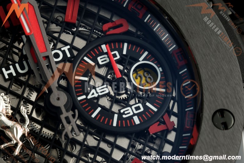 Hublot - Big Bang Ferrari Speciale 45.5mm Ceramic TI/RU Blk/Num Skeleton Dial HBBF A1241 | 위블로 - 빅뱅 페라리 스페치알레 45.5mm 세라믹 TI/RU 블랙/넘버 스켈레톤 다이얼 HBBF A1241
