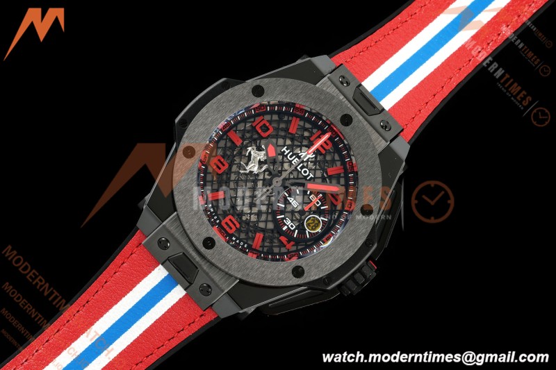 Hublot - Big Bang Ferrari Speciale 45.5mm Ceramic TI/RU Blk/Num Skeleton Dial HBBF A1241 | 위블로 - 빅뱅 페라리 스페치알레 45.5mm 세라믹 TI/RU 블랙/넘버 스켈레톤 다이얼 HBBF A1241