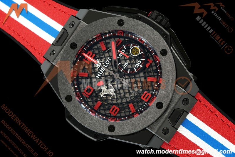 Hublot - Big Bang Ferrari Speciale 45.5mm Ceramic TI/RU Blk/Num Skeleton Dial HBBF A1241 | 위블로 - 빅뱅 페라리 스페치알레 45.5mm 세라믹 TI/RU 블랙/넘버 스켈레톤 다이얼 HBBF A1241