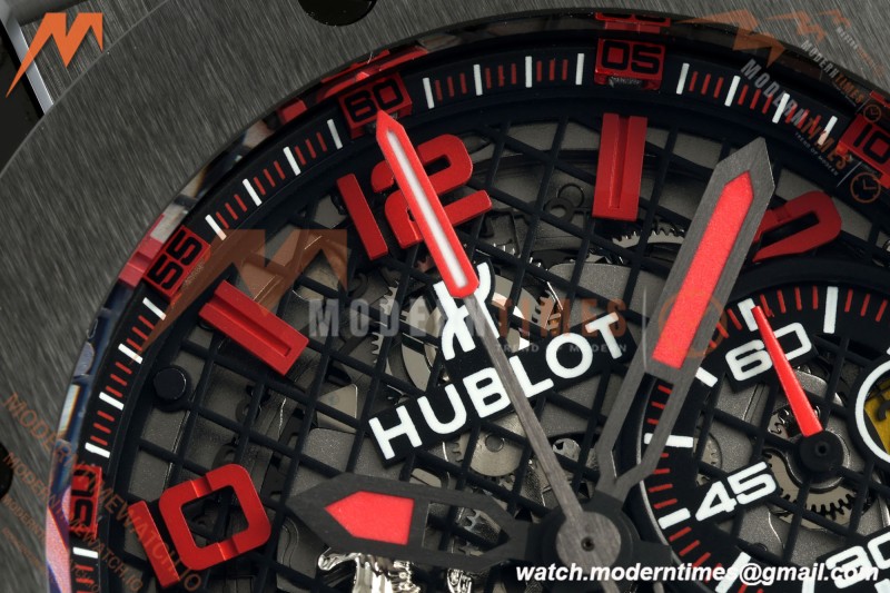 Hublot - Big Bang Ferrari Speciale 45.5mm Ceramic TI/RU Blk/Num Skeleton Dial HBBF A1241 | 위블로 - 빅뱅 페라리 스페치알레 45.5mm 세라믹 TI/RU 블랙/넘버 스켈레톤 다이얼 HBBF A1241