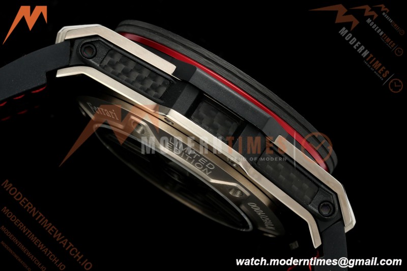 Hublot - Big Bang Ferrari Titanium 45.5mm Carbon Fiber TI/RU Blk/Num Skeleton Dial HBBF A1241