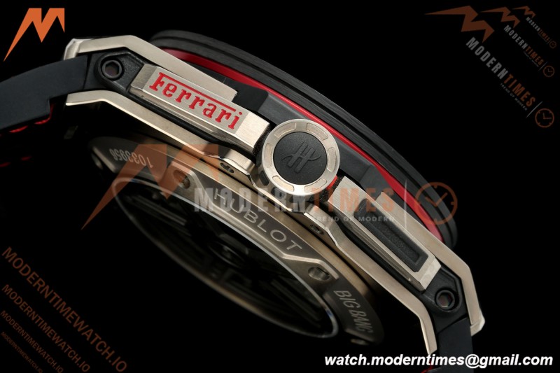Hublot - Big Bang Ferrari Titanium 45.5mm Carbon Fiber TI/RU Blk/Num Skeleton Dial HBBF A1241