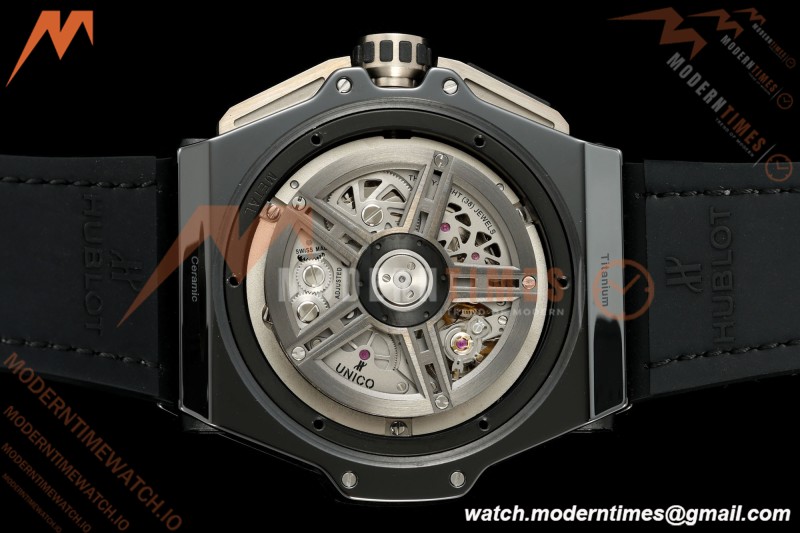 Hublot - Big Bang Ferrari Speciale 45.5mm Ceramic TI/GRY/RU Blk/Num Skeleton Dial HBBF A1241 | 위블로 - 빅뱅 페라리 스페치알레 45.5mm 세라믹 TI/GRY/RU 블랙/넘버 스켈레톤 다이얼 HBBF A1241