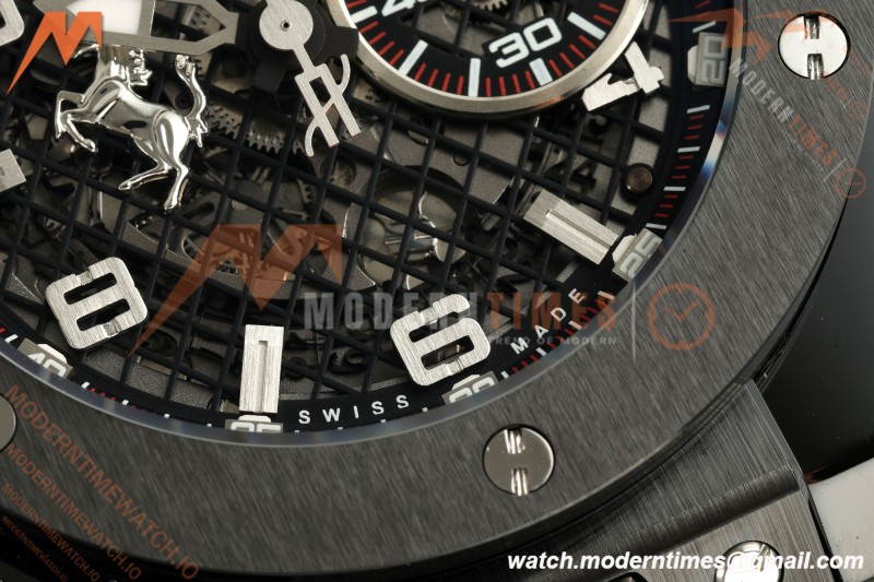 Hublot - Big Bang Ferrari Speciale 45.5mm Ceramic TI/GRY/RU Blk/Num Skeleton Dial HBBF A1241 | 위블로 - 빅뱅 페라리 스페치알레 45.5mm 세라믹 TI/GRY/RU 블랙/넘버 스켈레톤 다이얼 HBBF A1241