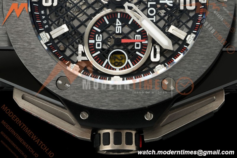 Hublot - Big Bang Ferrari Speciale 45.5mm Ceramic TI/GRY/RU Blk/Num Skeleton Dial HBBF A1241 | 위블로 - 빅뱅 페라리 스페치알레 45.5mm 세라믹 TI/GRY/RU 블랙/넘버 스켈레톤 다이얼 HBBF A1241