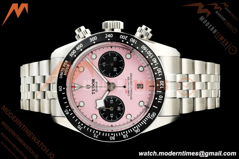 Tudor - Black Bay Chrono 79360N 41mm SS/SS Pink/Black BLSF A7750