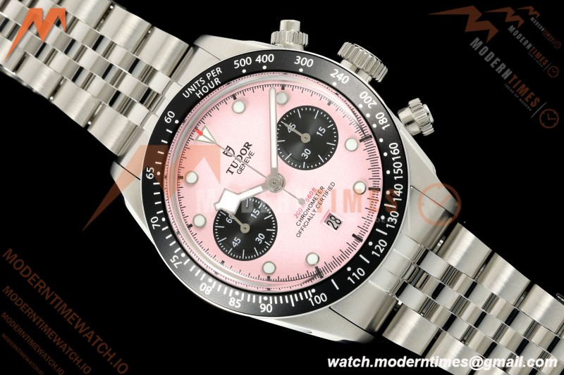 Tudor - Black Bay Chrono 79360N 41mm SS/SS Pink/Black BLSF A7750