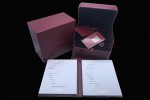 Cartier - High Quality Dark Red Watch Box Set With Full Set of Pamphlet, Card, and Tag
