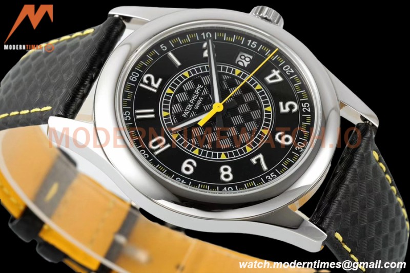 Patek Philippe - Calatrava 40mm 6007G SS/LE Blk/Yelw PPF MY9015 Mod